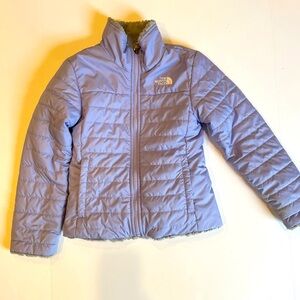 The North Face Lavender Quilted Jacket Girls 7-8 Small